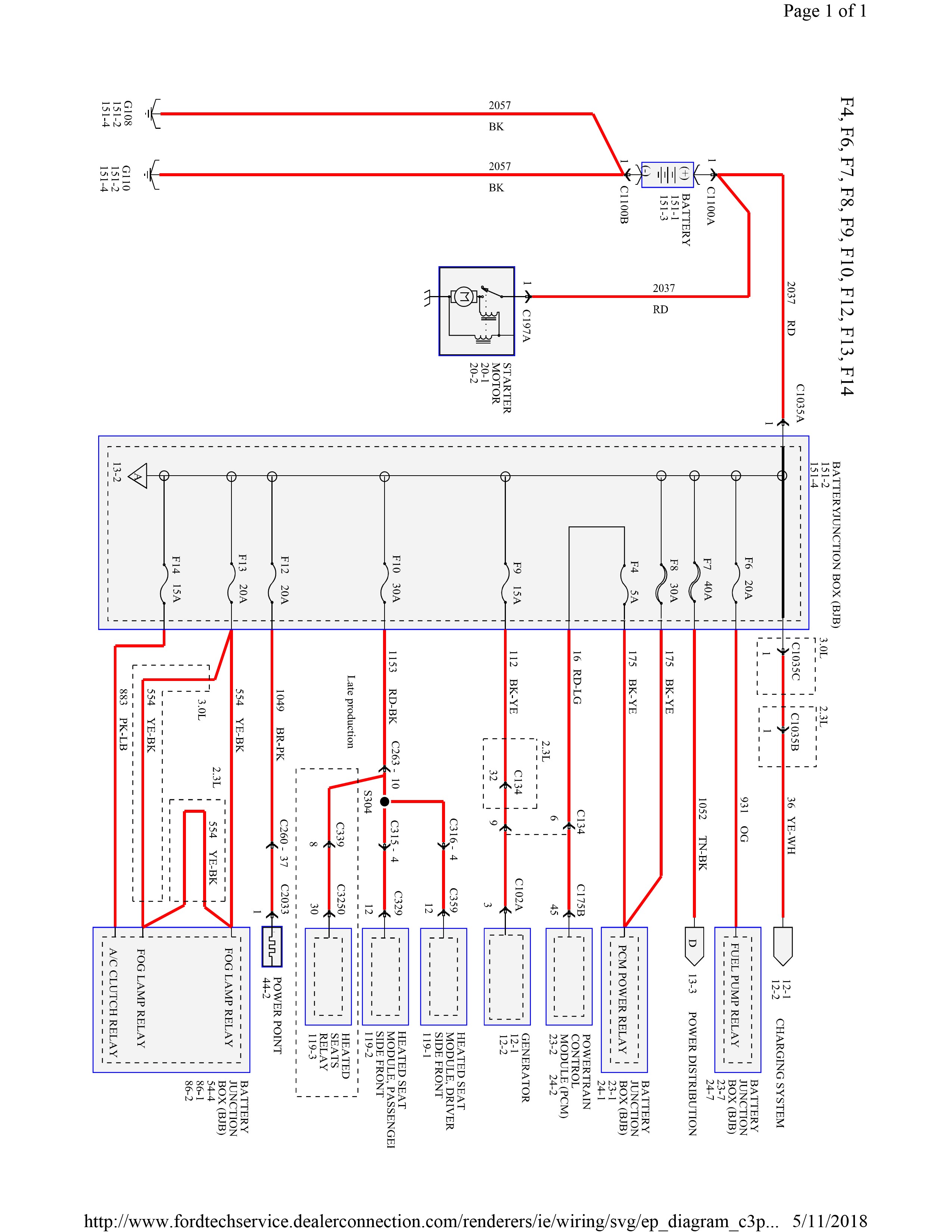 Mazda Tribute 2005-2007 wiring diagrams